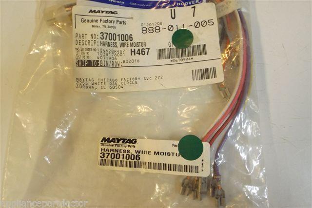 Maytag Amana dryer 37001006 Harness, Wire Moisture Sensor NEW IN BOX Maytag Amana dryer 37001006 Harness, Wire Moisture Sensor NEW IN BOX